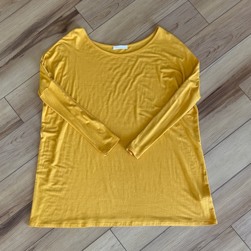 Reborn J Mustard Long Sleeve Top
